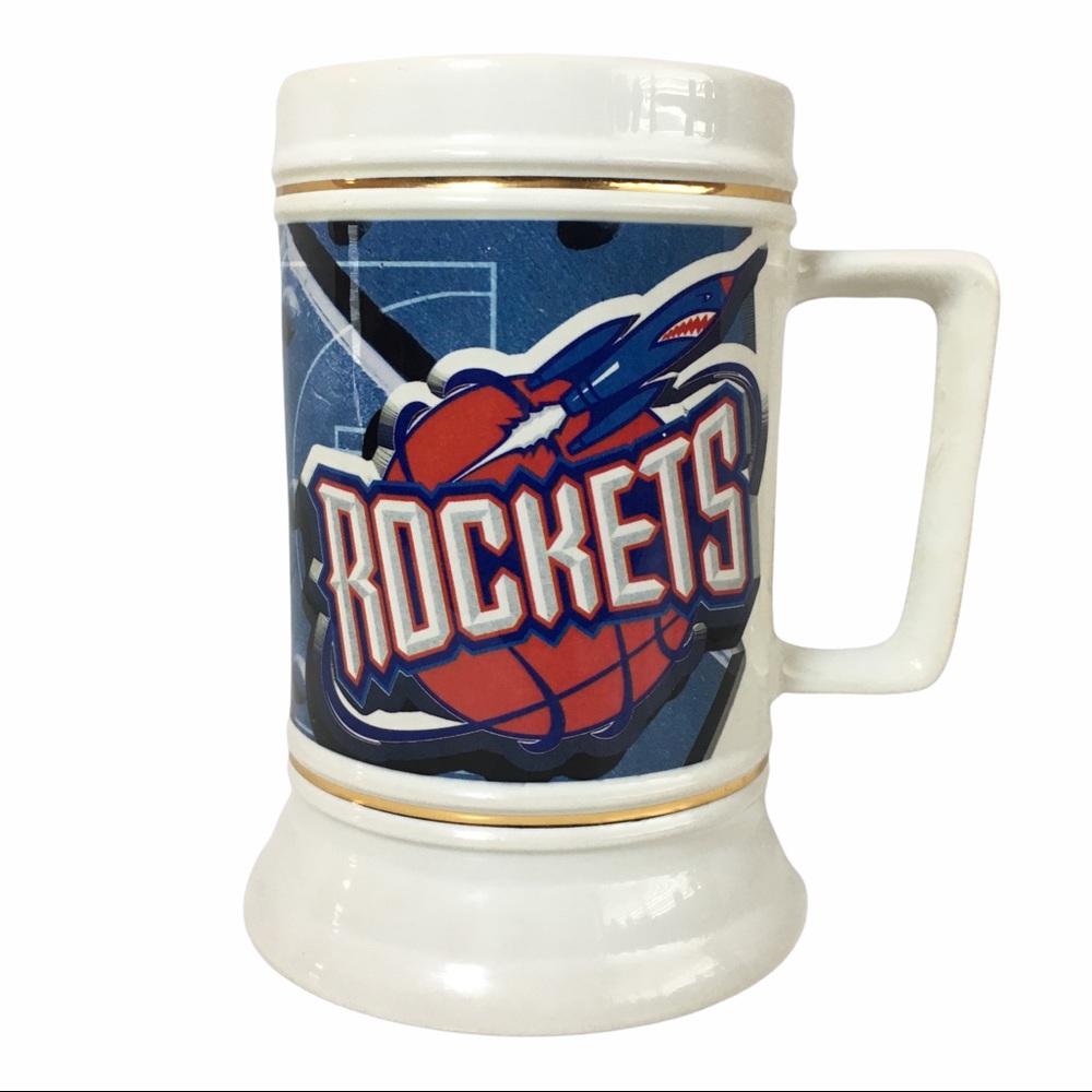 RARE Vintage Houston Rockets Beer Stein Mug